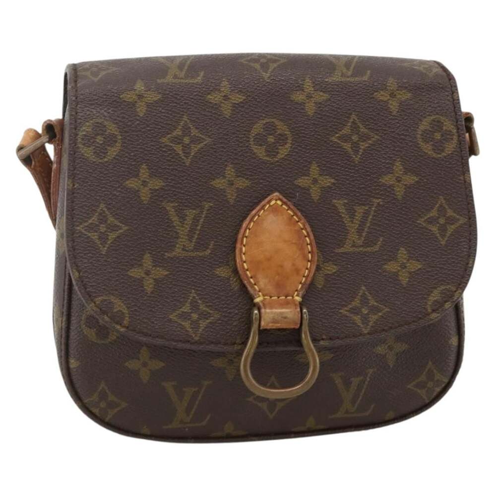 Louis Vuitton Monogram Saint Cloud MM Shoulder Bag Brown